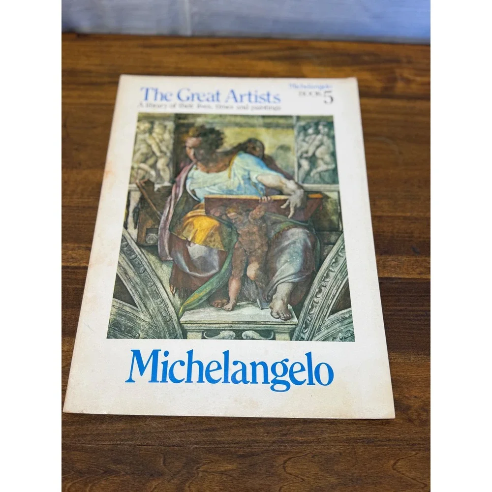 Michelangelo The Great Artists Book 5 Funk & Wagnalls Art History 1978 Softcover